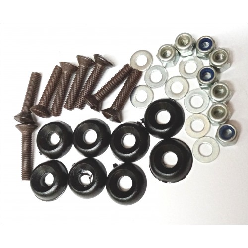 PARABREZZA-Kit Vite, Rondelle, Dado, Borchia - per Parabrezza Moto Guzzi 1000 SP- SP II