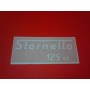 DECALCOMANIE - ADESIVI-Coppia Adesivi Bianchi per Fianchetto Porta Attrezzi Moto Guzzi Stornello Turismo 125 cc