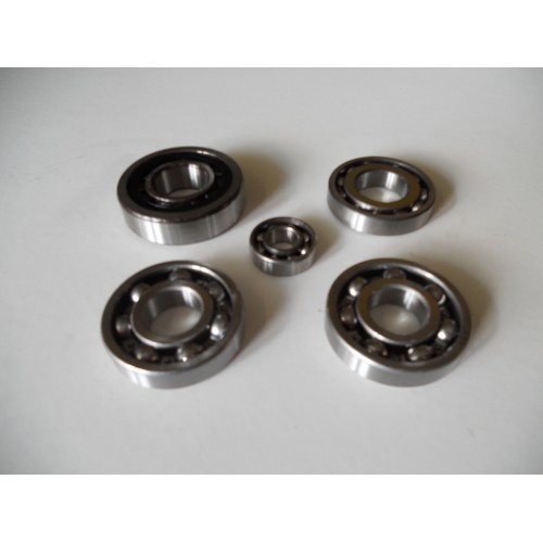 Carter Motore-Cuscinetti-Pompa Olio e Ricambi-KIT 5 Cuscinetti Motore per Moto Guzzi Lodola 175 235