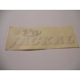 DECALCOMANIE - ADESIVI-Decalcomania copriaccumulatore bianco-Argento per Moto Guzzi California 1100 - V11 Jackal