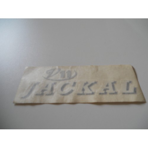 DECALCOMANIE - ADESIVI-Decalcomania copriaccumulatore bianco-Nero per Moto Guzzi California 1100 - V11 Jackal