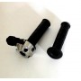 PARTI RICAMBI COMANDO GAS/STARTER-TRASMISSIONI-Comando Gas Cromato Si possono Collegare 2 Trasmissione - per Moto Guzzi, Nuov...