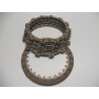 PARTI FRIZIONE-Serie Dischi Frizione Guarniti 6+17 Moto Guzzi Benelli 125 2C TS - 250 2C TS