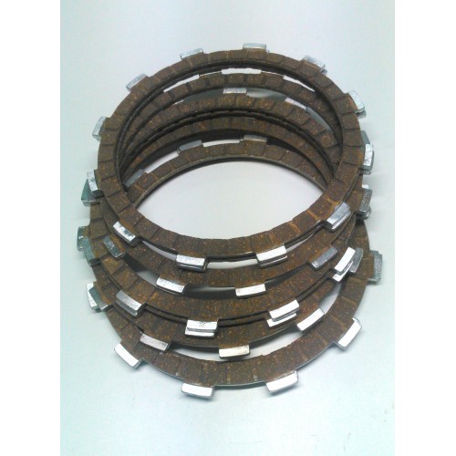 PARTI FRIZIONE-Serie 8 dischi frizione conduttore per Moto Guzzi e Benelli 350, 354, 400, 500, 654, motori 4 cilindri