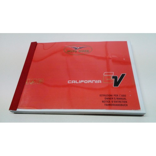 CATALOGHI RICAMBI-MANUALE OFFICINA-Manuale d'officina per Moto Guzzi California EV