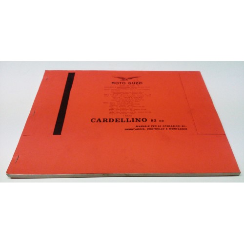CATALOGHI RICAMBI-MANUALE OFFICINA-Manuale D'officina Copie per Moto Guzzi Cardellino 73cc