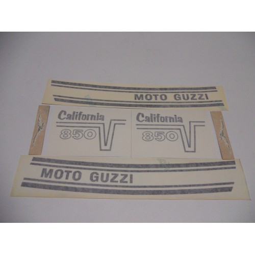 DECALCOMANIE - ADESIVI-Serie Decalcomanie Nere per Moto Guzzi 850 GT California