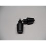 MASSE ANTIVIBRANTI-Coppia terminali Neri manubrio antivibranti per tutte le Moto Guzzi da 350 a 1100