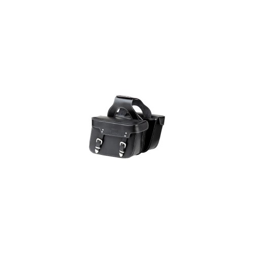 BORSE-BAULLETTI-VALIGE-Borse in cuoio nero altezza cm 26 lunghezza cm 37 profondità cm 14 Modello Universale per Moto Guzzi V...