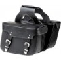 BORSE-BAULLETTI-VALIGE-Borse in cuoio nero altezza cm 26 lunghezza cm 37 profondità cm 14 Modello Universale per Moto Guzzi V...