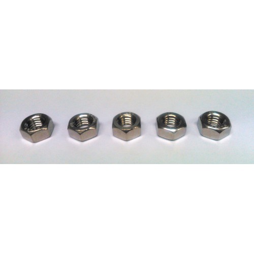BULLONERIA-Distanzia-Rondelle-Anelli Seeger-Fascette.-Kit 5 dadi acciaio inox M8x1,25 per Moto Guzzi modelli vari.