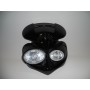 FARI ANTERIORI-Fanale Anteriore Nero "AGGRESSIVO" per Personalizzare la Tua Moto Guzzi Breva 750 IE- V7 Classic-Special-Stone...