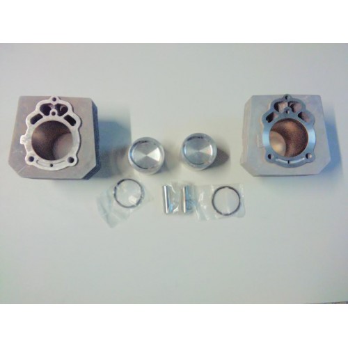 CILINDRI-PISTONI-FASCE ELASTICHE-Kit Coppia Cilindri Gilardoni con Pistoni Completi per Moto Guzzi V65, SP,V65 Custom,NTX, GT.