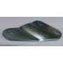 SILENZIATORI-Fascette-Boccole-Piastra sx silenziatore per Moto Guzzi Jackal