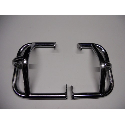 PARAMOTORI - PARAURTI Posteriore-Paramotore Completo Cromato per Moto Guzzi 350 GTS- 400 GTS