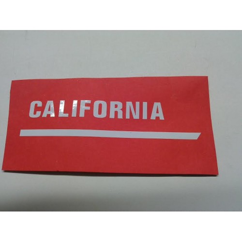 DECALCOMANIE - ADESIVI-Decalcomania Bianca " CALIFORNIA" Fianchetto per Moto Guzzi 850 T3 California