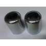 SPECCHI-Coppia cappucci cromato in plastica per morsetto specchio per Moto vari modelli D 13mm -D 19mm