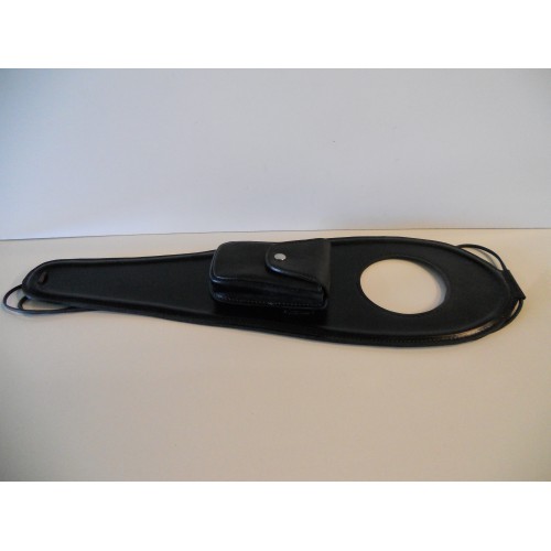 COPRISERBATOI-Copri Serbatoio Nero con Tasca Estraibile in Cuoio per Moto Guzzi California 1100 EV- Special- alluminium-Jacka...