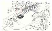 Manicotto aspirazione per Moto Guzzi V7 Classic-Cafè, Breva 750, Nevada Classic IE 750