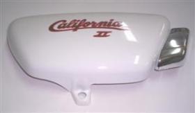 Copriaccumulatore DX Bianco in Resina Senza Parte cromata  per Moto Guzzi California II