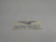 Adesivo Grigio Argento-Nero SX " Moto Guzzi " cm 8,5x mm27