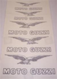 Kit adesivi per Moto Guzzi Falcone 1 militare, colore nero-bianco