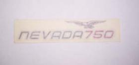 Decalcomania copriaccomulatore sx colore grigio/nero (750 rosso) originale per Moto Guzzi Nevada 2002/ 2003