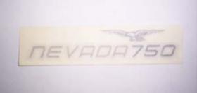 Decalcomania copriaccumulatore sx originale colore beige/grigio per Moto Guzzi Nevada 2002/03