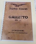 Catalogo Istruzione per L'uso e la manutenzione per Moto Guzzi Galletto 192 CC