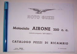 Catalogo ricambi x Guzzi Airone 250cc